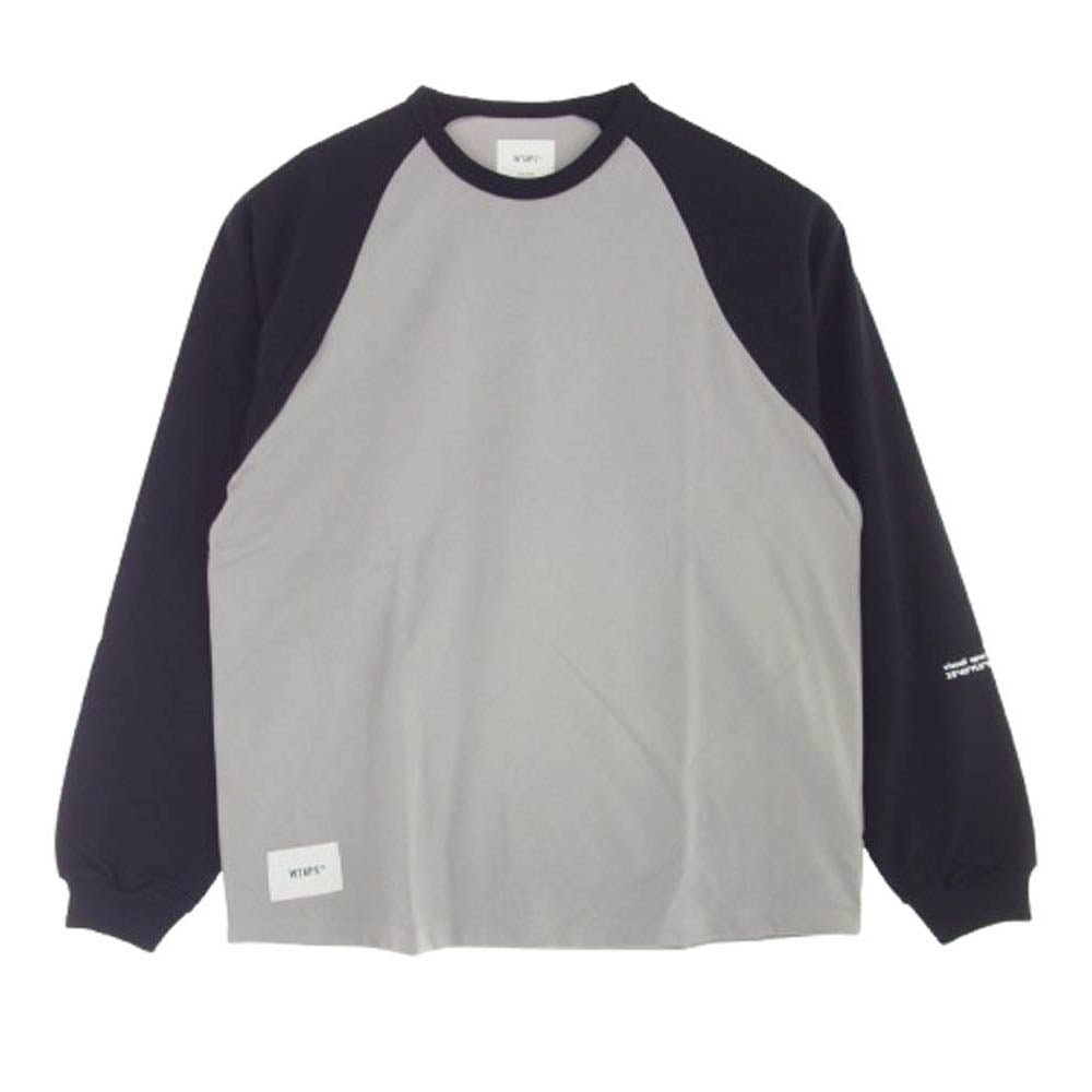 WTAPS ダブルタップス 22AW 222ATDT-CSM24 IAN/RAGLAN/CTPL.GPS ラグラン ロングスリーブ 長袖 Tシャツ グレー系 X 03【新古品】【未使用】【中古】