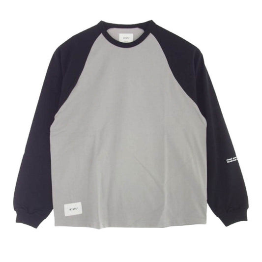 WTAPS ダブルタップス 22AW 222ATDT-CSM24 IAN/RAGLAN/CTPL.GPS ラグラン ロングスリーブ 長袖 Tシャツ グレー系 X 03【新古品】【未使用】【中古】