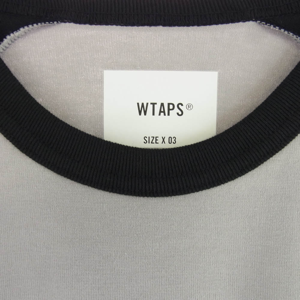 WTAPS ダブルタップス 22AW 222ATDT-CSM24 IAN/RAGLAN/CTPL.GPS ラグラン ロングスリーブ 長袖 Tシャツ グレー系 X 03【新古品】【未使用】【中古】