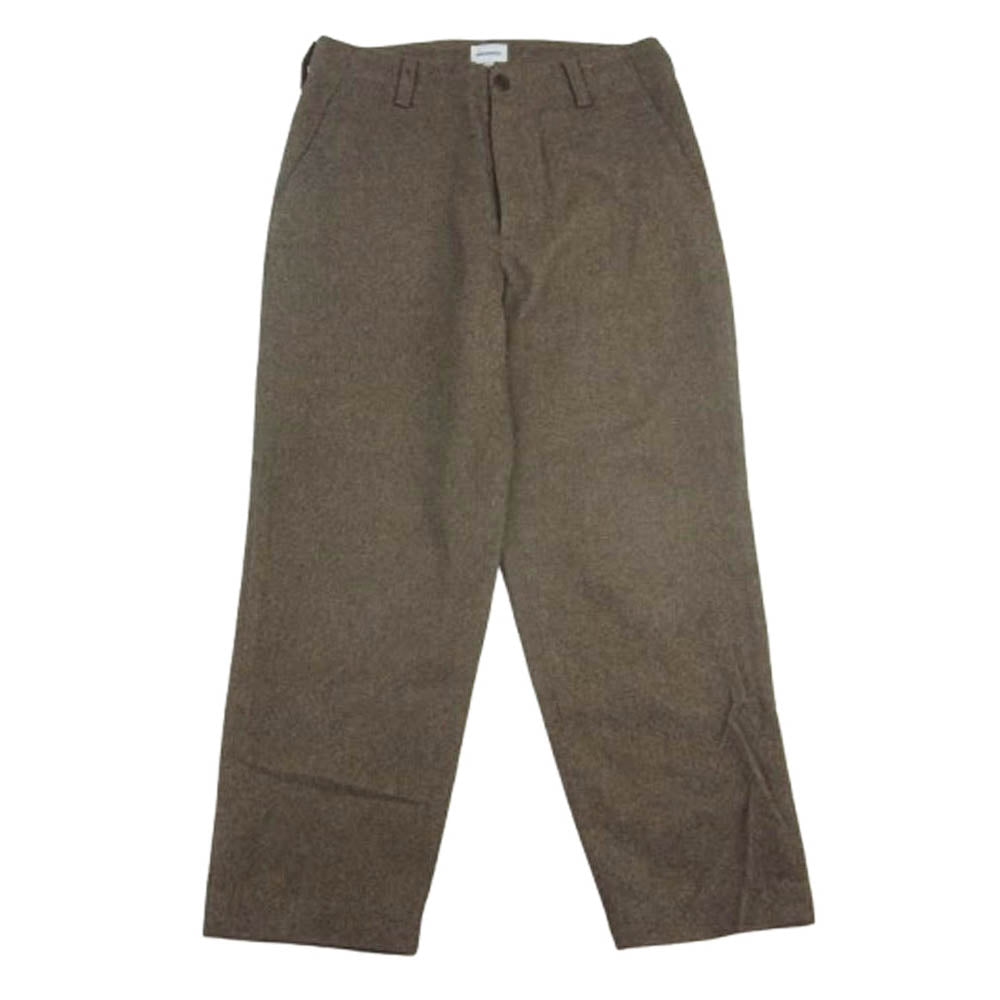 DESCENDANT ディセンダント ツイード テーパード パンツ ブラウン系 1【中古】