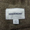 DESCENDANT ディセンダント ツイード テーパード パンツ ブラウン系 1【中古】