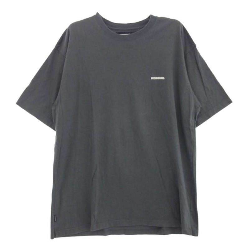 NEIGHBORHOOD ネイバーフッド 202UNNH-CSM02 CLASSIC/C-CREW.SS クラシック クルーネック ロゴ刺繍 半袖 Tシャツ グレー系 XL【中古】