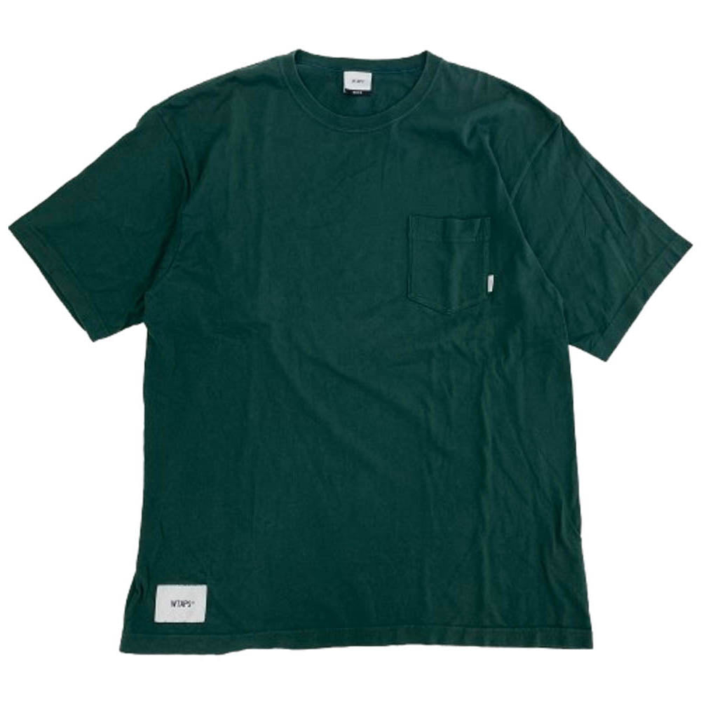WTAPS ダブルタップス 20SS 201ATDT-CSM03 BLANK SS 02 TEE ブランク 半袖 Tシャツ グリーン系 03【中古】