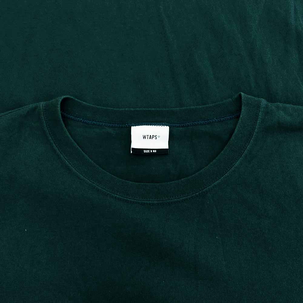 WTAPS ダブルタップス 20SS 201ATDT-CSM03 BLANK SS 02 TEE ブランク 半袖 Tシャツ グリーン系 03【中古】