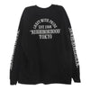 NEIGHBORHOOD ネイバーフッド 22AW 222PCNH-LT06 NH TEE-6 LS 袖ロゴプリント 長袖 Tシャツ ブラック系 XL【中古】