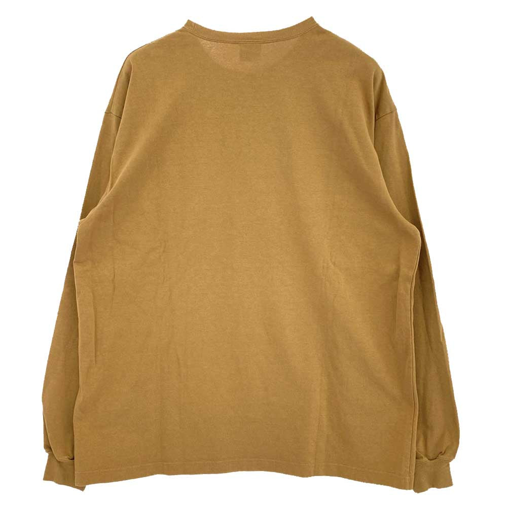 WTAPS ダブルタップス 20AW 201ATDT-CSM13 BLANK LS 01 TEE ブランク ロングスリーブ コットン Tシャツ ブラウン系 04【中古】