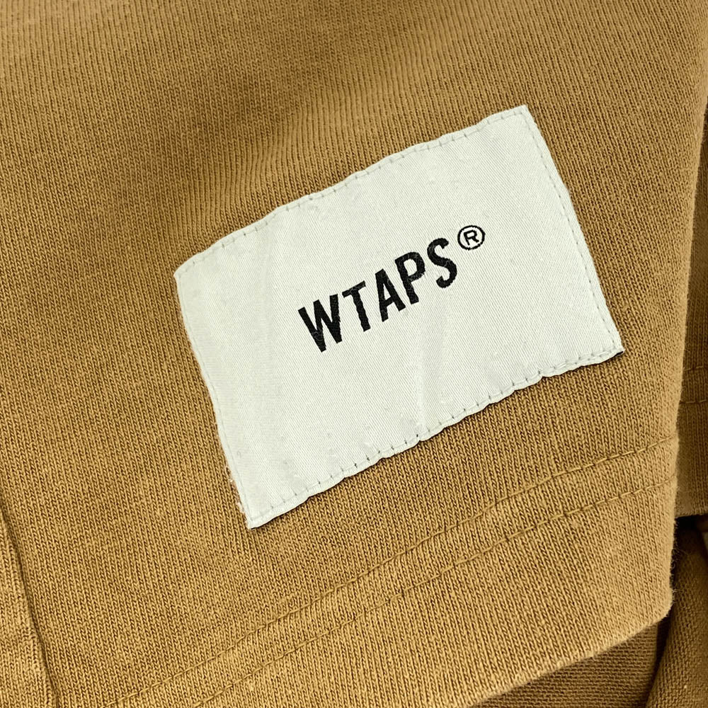 WTAPS ダブルタップス 20AW 201ATDT-CSM13 BLANK LS 01 TEE ブランク ロングスリーブ コットン Tシャツ ブラウン系 04【中古】