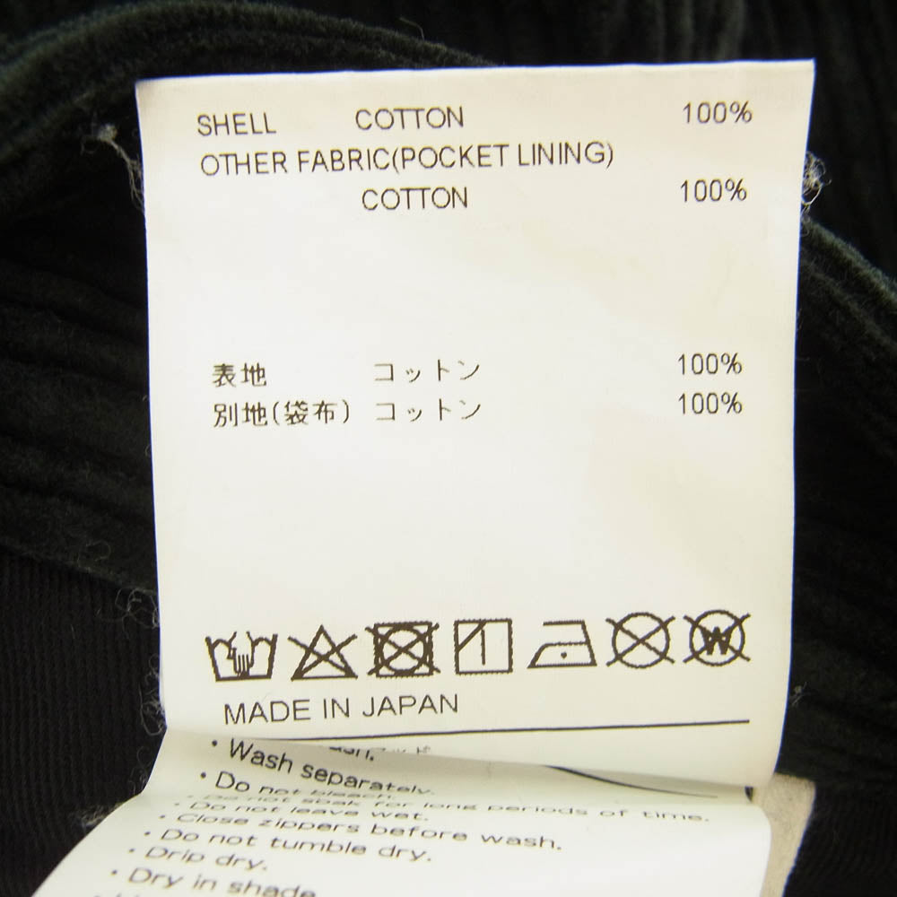 WTAPS ダブルタップス 21AW 212TQDT-PTM02 TUCK 02 CORDUROY TROUSERS コーデュロイ トラウザーズ パンツ ブラック系 01【中古】