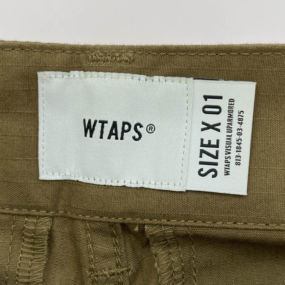 WTAPS ダブルタップス 21SS 211BRDT-PTM05 CARGO  SHORTS  COTTON RIPSTOP カーゴ ショーツ ショート パンツ ブラウン系 1【中古】