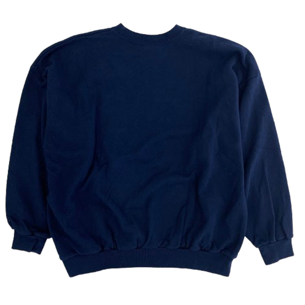 WTAPS ダブルタップス 22AW 222ATDT-CPM01S FORTLESS SWEATER クルーネック ロゴ プリント スウェット ネイビー系 04【中古】