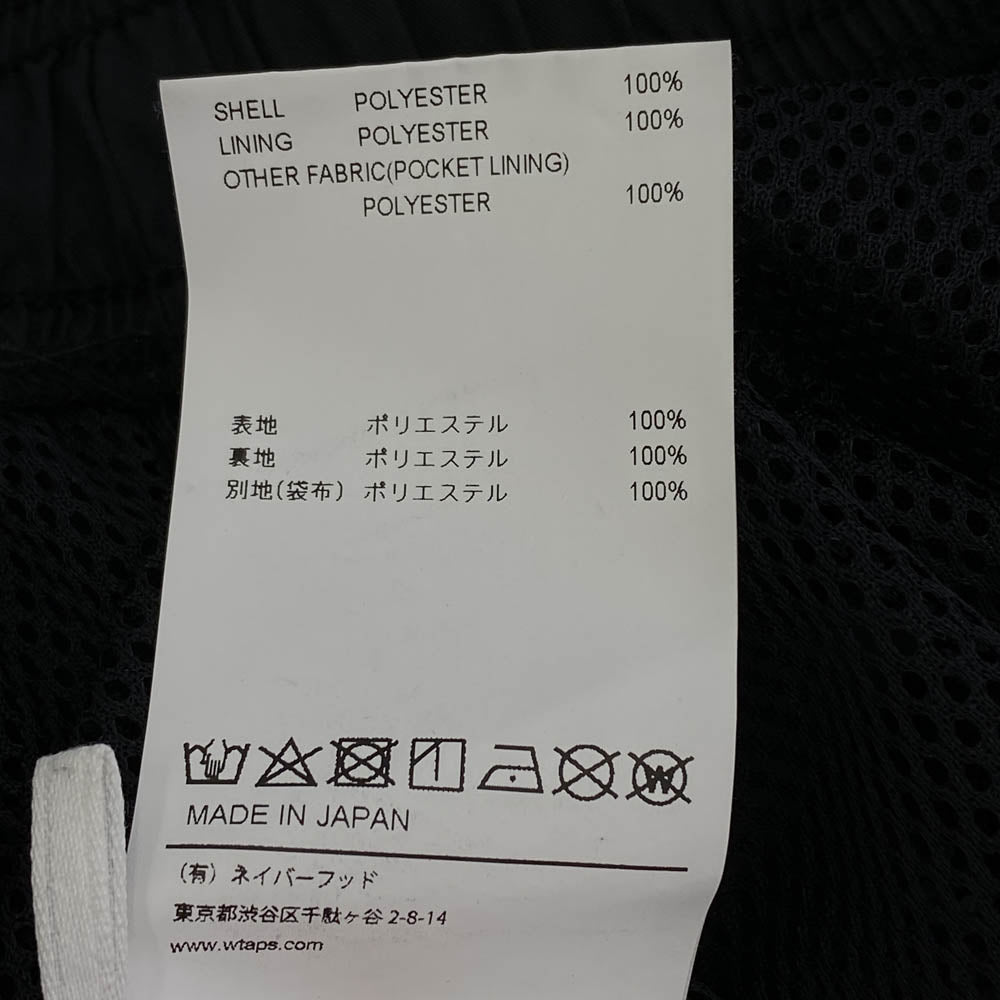 WTAPS ダブルタップス 22SS 221BRDT-PTM03 INCON TROUSERS POLY. TAFFETA ポリ トラウザーズ 刺繍 パンツ ブラック系 02【中古】
