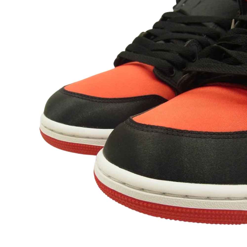NIKE ナイキ FD4810-061 Women's Air Jordan 1 Retro High OG Satin Bred ウィメンズ エアジョーダン1 レトロ ハイ OG サテンブレッド ブラック系 レッド系 28.5cm【新古品】【未使用】【中古】