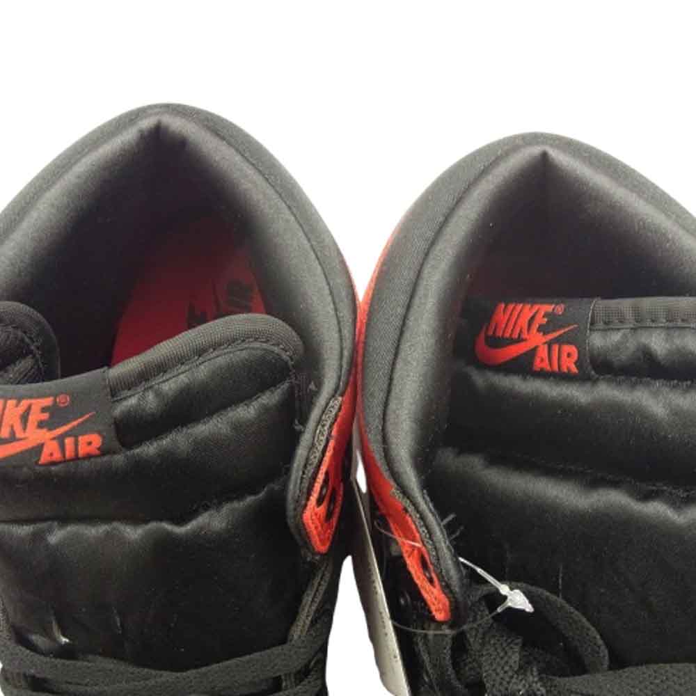 NIKE ナイキ FD4810-061 Women's Air Jordan 1 Retro High OG Satin Bred ウィメンズ エアジョーダン1 レトロ ハイ OG サテンブレッド ブラック系 レッド系 28.5cm【新古品】【未使用】【中古】