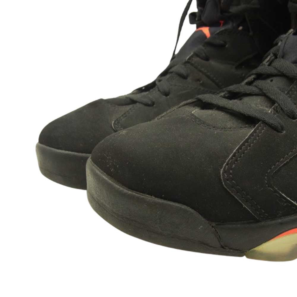 NIKE ナイキ 384664-060 AIR JORDAN 6 RETRO OG BLACK INFRARED エアジョーダン6 OG ブラック インフラレッド スニーカー ブラック系 28.5cm【中古】