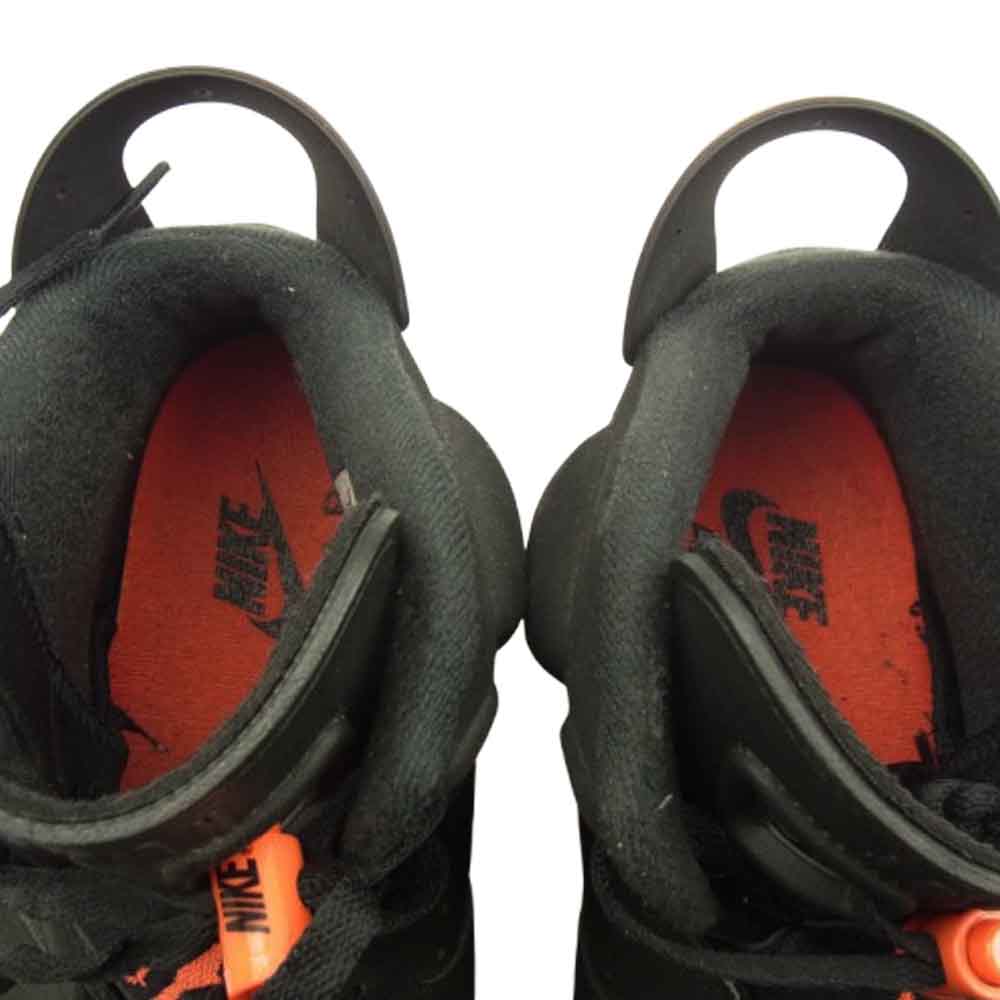 NIKE ナイキ 384664-060 AIR JORDAN 6 RETRO OG BLACK INFRARED エアジョーダン6 OG ブラック インフラレッド スニーカー ブラック系 28.5cm【中古】