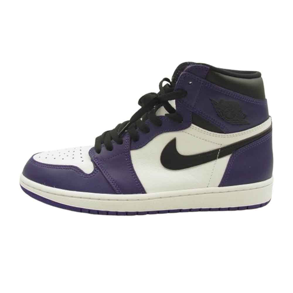 NIKE ナイキ 555088-500 Air Jordan 1 Retro High OG Court Purple エアジョーダン1 レトロ ハイ OG コートパープル スニーカー 28.5cm【中古】
