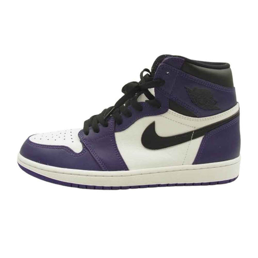 NIKE ナイキ 555088-500 Air Jordan 1 Retro High OG Court Purple エアジョーダン1 レトロ ハイ OG コートパープル スニーカー 28.5cm【中古】