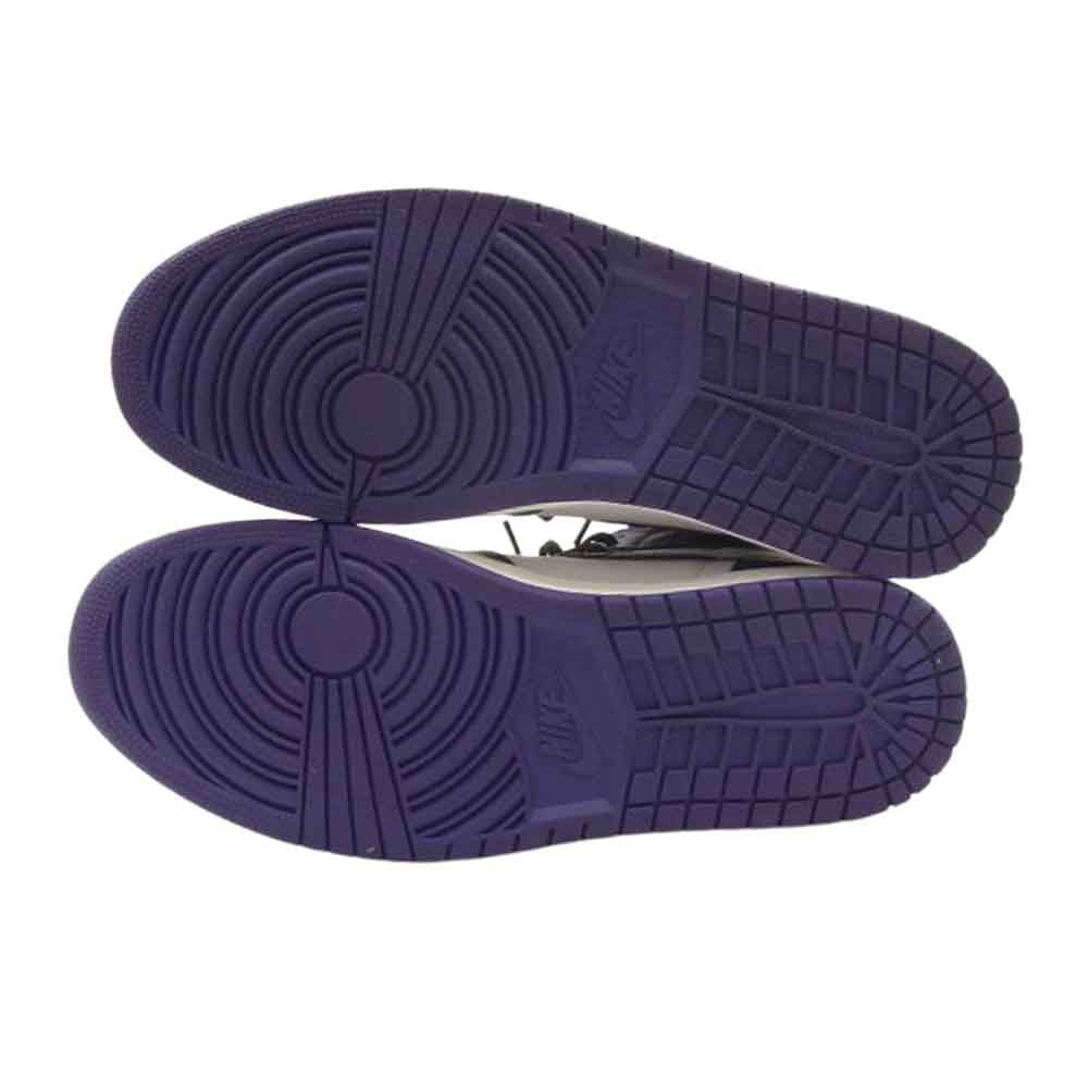 NIKE ナイキ 555088-500 Air Jordan 1 Retro High OG Court Purple エアジョーダン1 レトロ ハイ OG コートパープル スニーカー 28.5cm【中古】