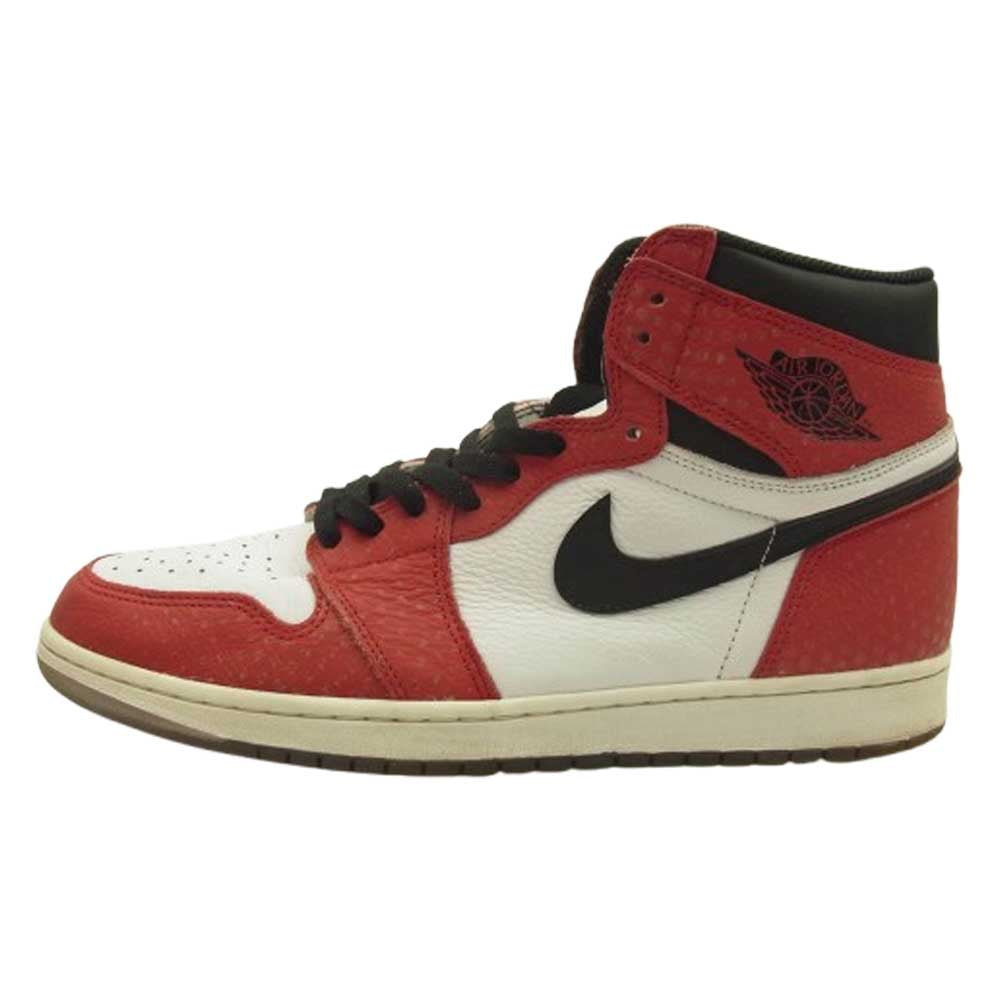 NIKE ナイキ 555088-602 Spiderman Air Jordan 1 Origin Story スパイダーマン エアジョーダン1  オリジンストーリー スニーカー 29.5cm【中古】