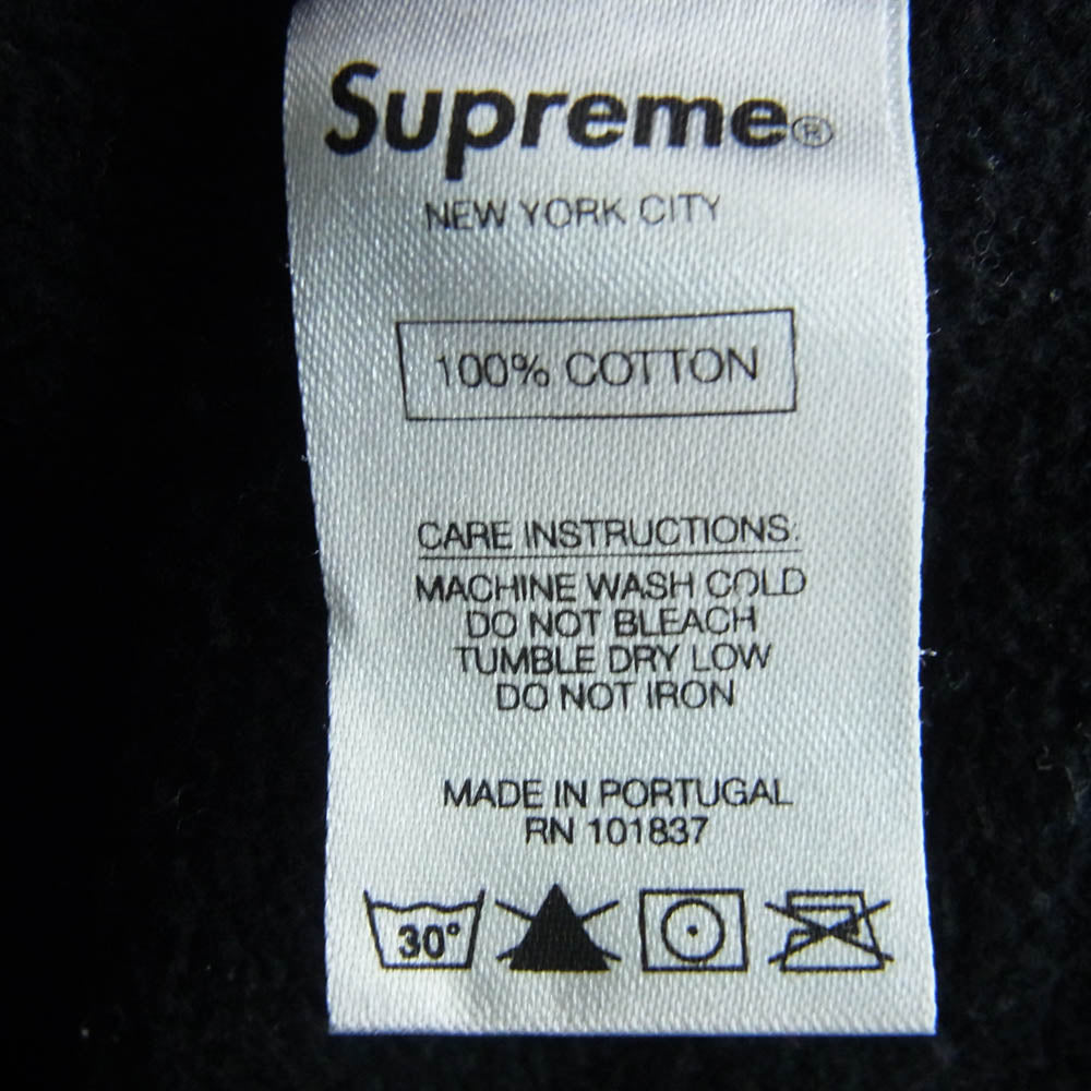 Supreme シュプリーム 18AW × COMME des GARCONS SHIRT コムデギャルソン シャツ Split Box Logo Hooded Sweatshirt スプリット ボックス ロゴ プリント フーデッド スウェット シャツ ブラック系 XL【中古】