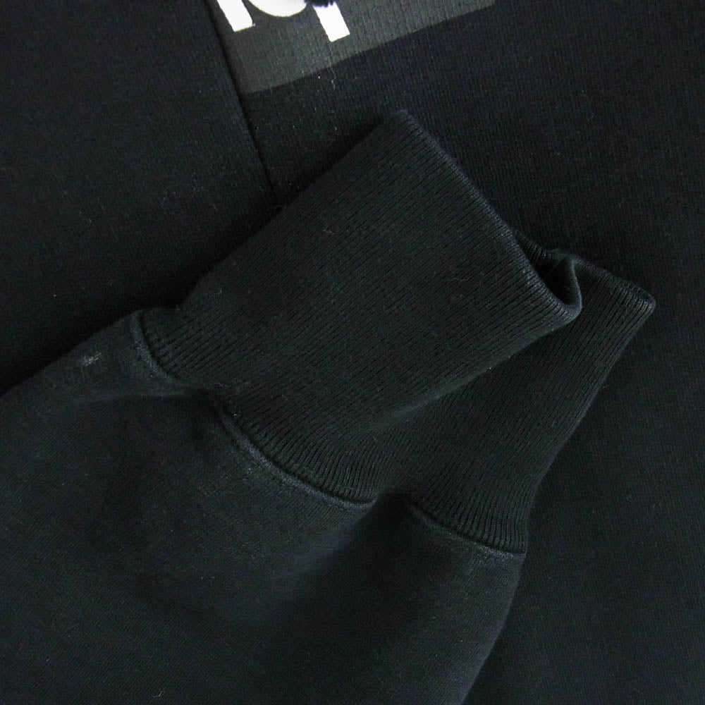 Supreme シュプリーム 18AW × COMME des GARCONS SHIRT コムデギャルソン シャツ Split Box Logo Hooded Sweatshirt スプリット ボックス ロゴ プリント フーデッド スウェット シャツ ブラック系 XL【中古】