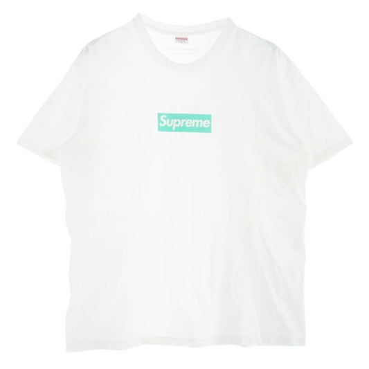 Supreme シュプリーム 21AW Tiffany & Co. Box Logo Tee ティファニー ボックス ロゴ Tシャツ ホワイト系 XL【中古】