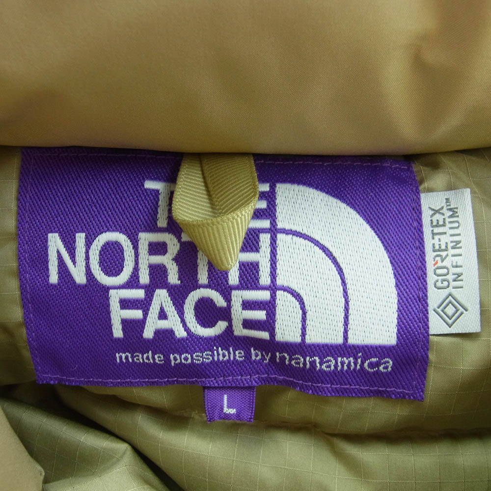 THE NORTH FACE ノースフェイス ND2064N GORE-TEX INFINIUM Down Coat ゴアテックス ダウンコート モンスター パーカー ブラウン系 L【中古】