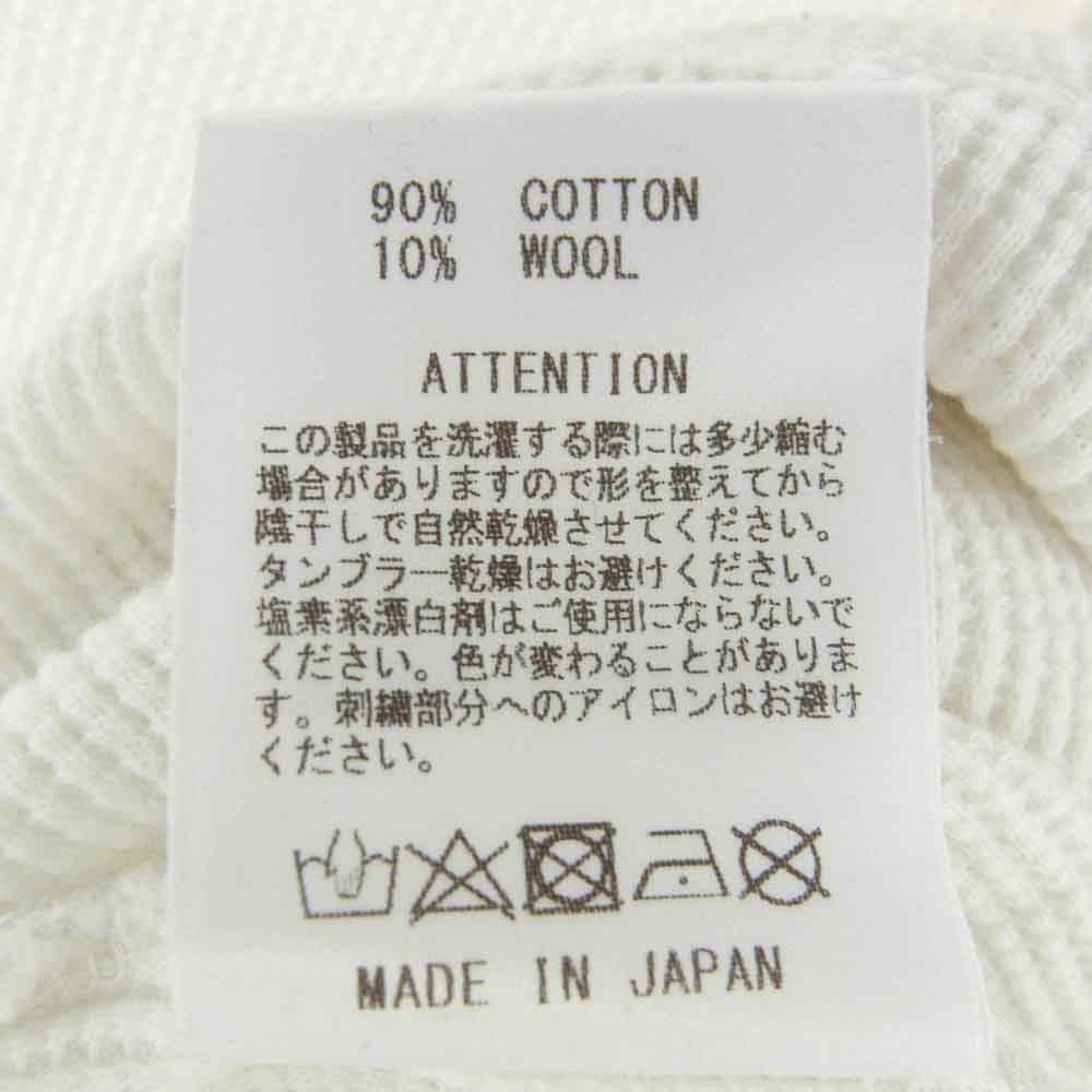 RUDE GALLERY ルードギャラリー RG1099 BASIC WAFFLE LS ベーシック ワッフル 長袖 Tシャツ ホワイト系 3【中古】