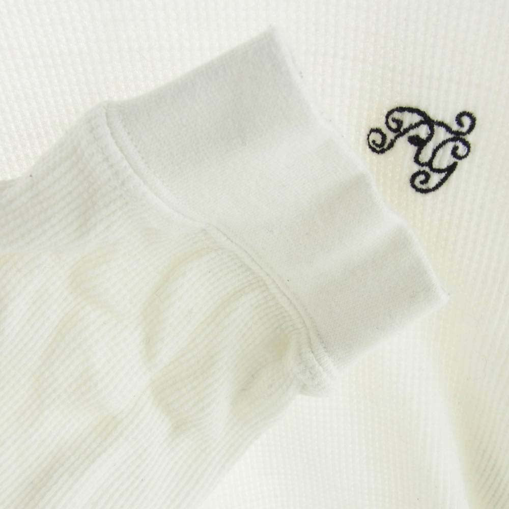 RUDE GALLERY ルードギャラリー RG1099 BASIC WAFFLE LS ベーシック ワッフル 長袖 Tシャツ ホワイト系 3【中古】