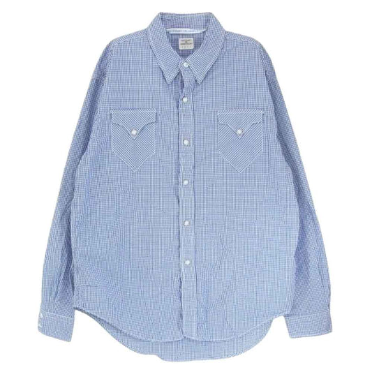 ネセサリーオアアンネセサリー ギンガムチェック ウエスタン 長袖 シャツ ブルー系 2【中古】