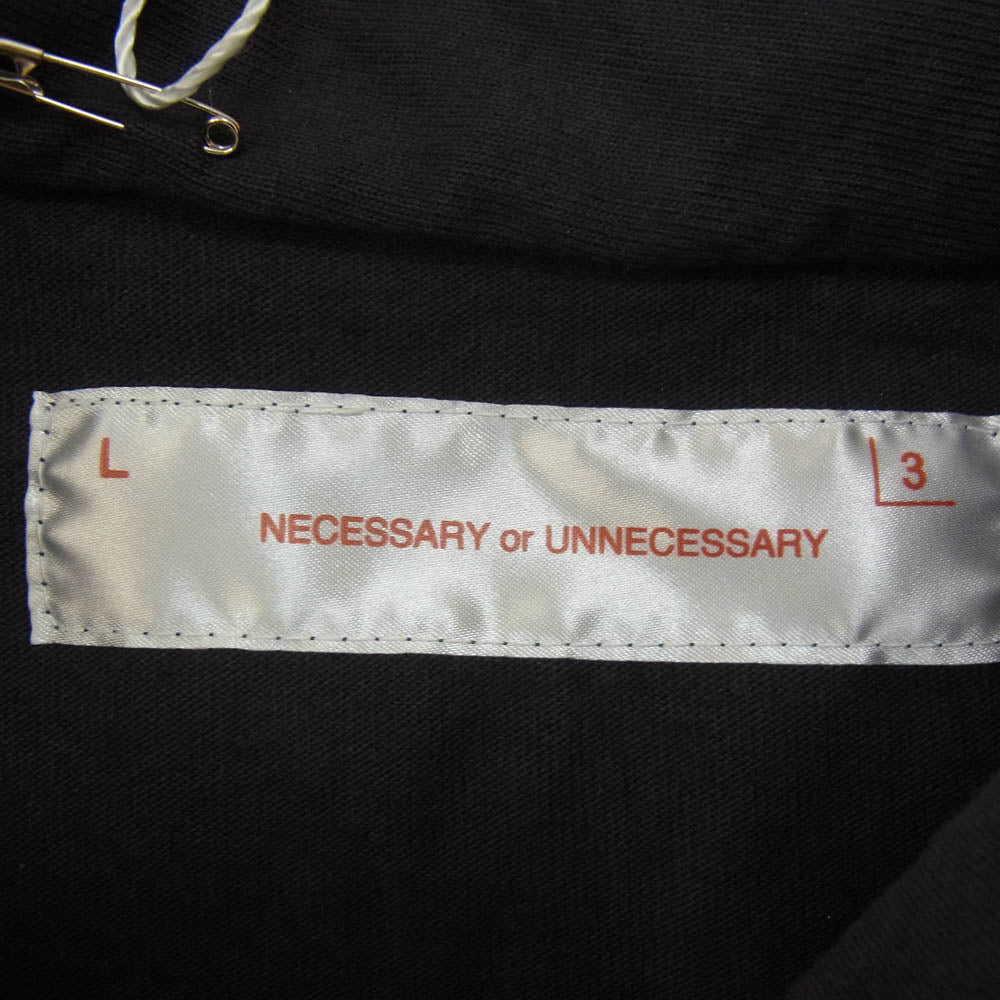 ネセサリーオアアンネセサリー 90012077 ZIP PULL ハーフジップ スウェット シャツ トレーナー ネイビー系 L【中古】