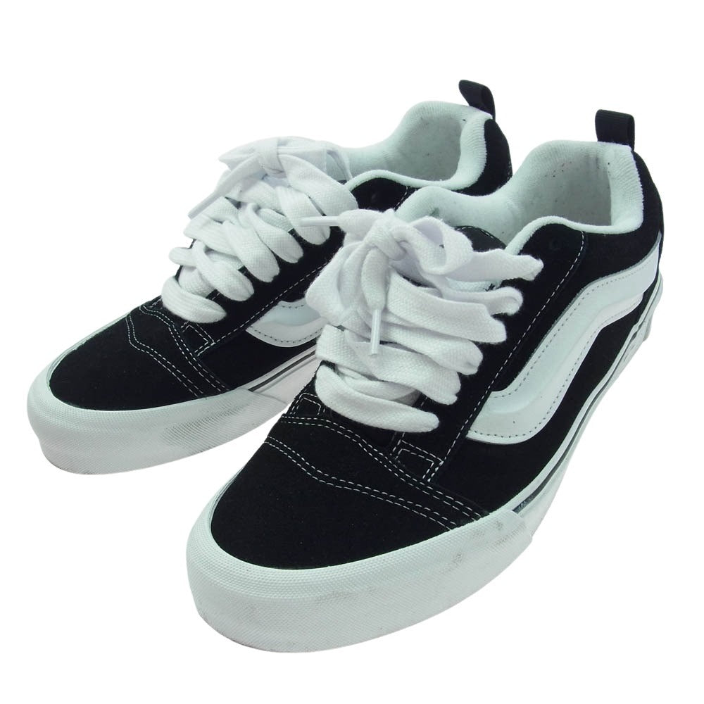 VANS バンズ 507452 Knu Skool ニュースクール ローカット  スニーカー ブラック系 27.5cm【中古】