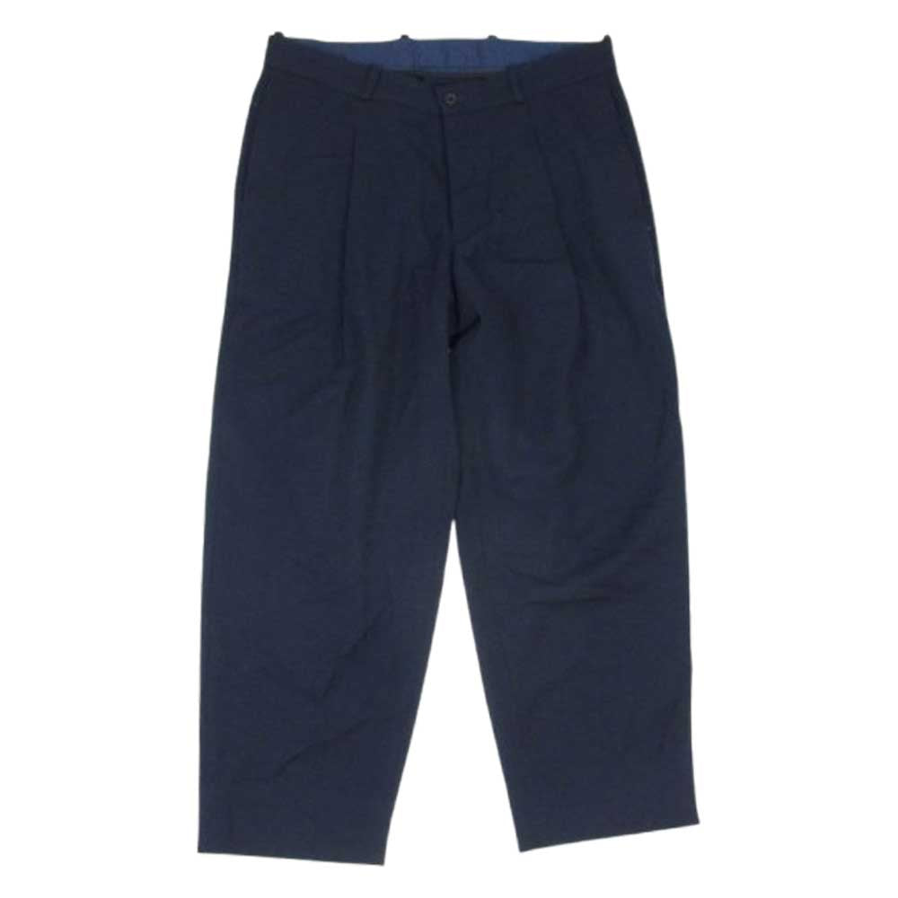 ナウン 90012035 NECESSARY or UNNECESSARY ネセサリー オア アンネセサリー SCHOOL BOTTOM B スラックス タックパンツ ネイビー系 1【中古】