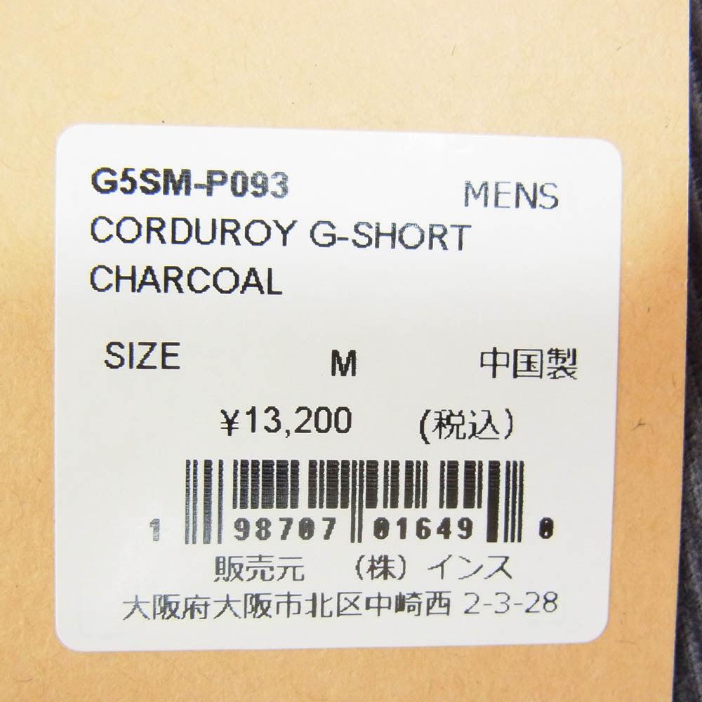 Gramicci グラミチ G55M-P093 CORDUROY G-SHORT コーデュロイ Gショーツ ハーフ パンツ チャコール系 M【極上美品】【中古】