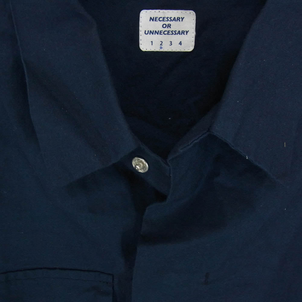 ネセサリーオアアンネセサリー 90012088 SUMMER UNIFORM サマー ユニフォーム シャツ ジャケット ネイビー系 M【中古】