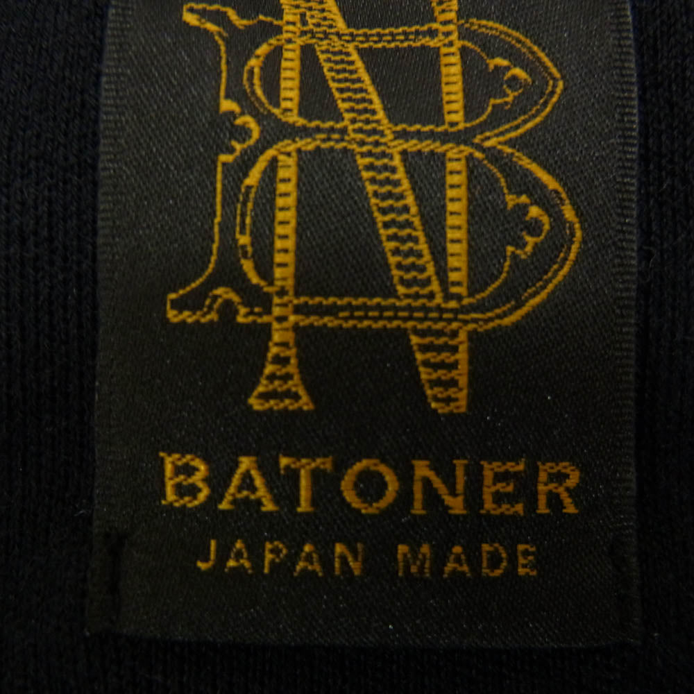 バトナ― BN-24FW-025 ウール ニット クルーネック カーディガン ブラック系 2【中古】