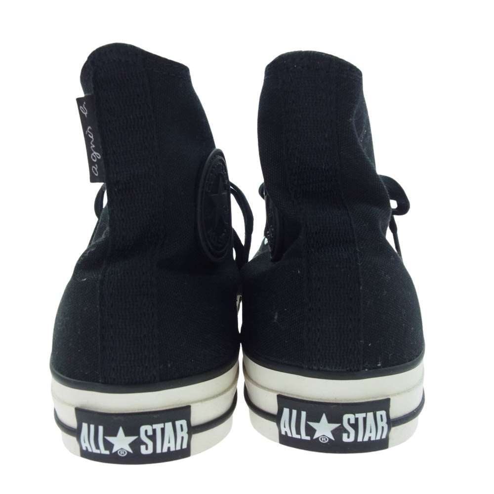 CONVERSE コンバース × agnes b. アニエスベージャパンタグ付属  ALL STAR REACT2.0 オールスター リアクト ハイカット スニーカー ブラック系 27.5cm【美品】【中古】