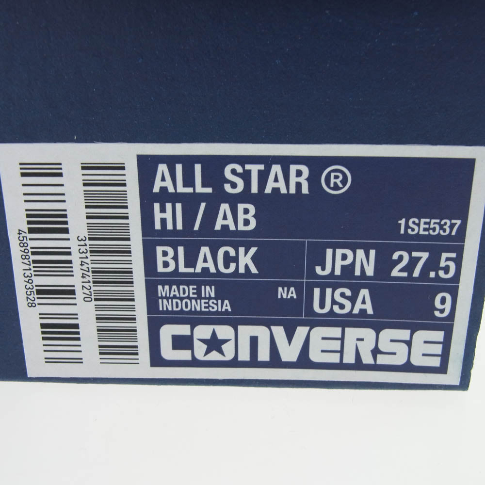 CONVERSE コンバース × agnes b. アニエスベージャパンタグ付属  ALL STAR REACT2.0 オールスター リアクト ハイカット スニーカー ブラック系 27.5cm【美品】【中古】