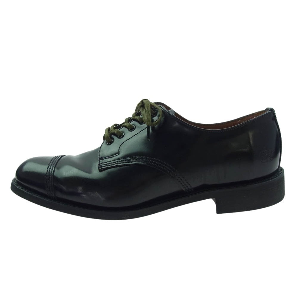 SANDERS サンダース 1128B 英国製 MILITARY DERBY SHOERS ミリタリー ダービー シューズ ブラック系 7.5【中古】