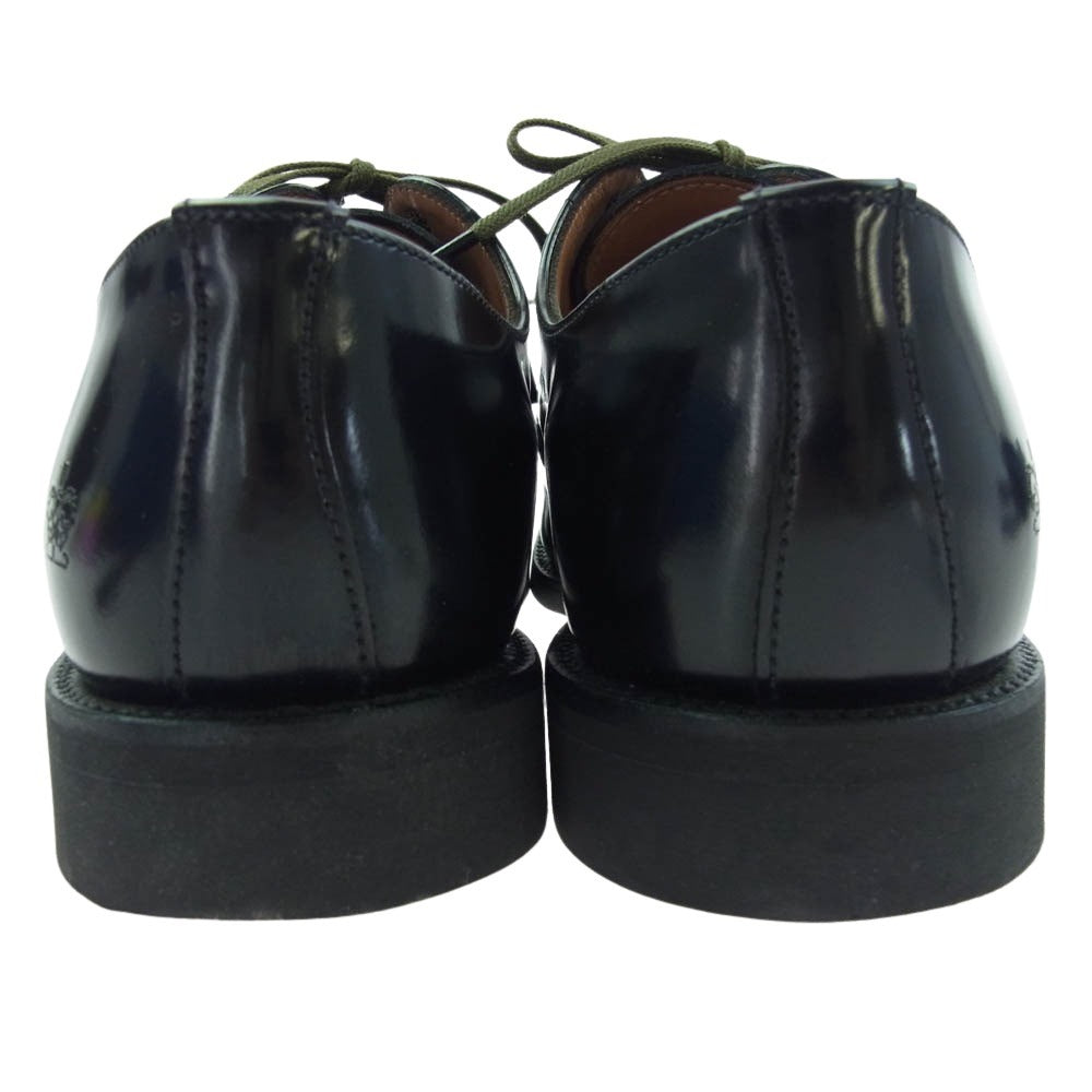 SANDERS サンダース 1128B 英国製 MILITARY DERBY SHOERS ミリタリー ダービー シューズ ブラック系 7.5【中古】