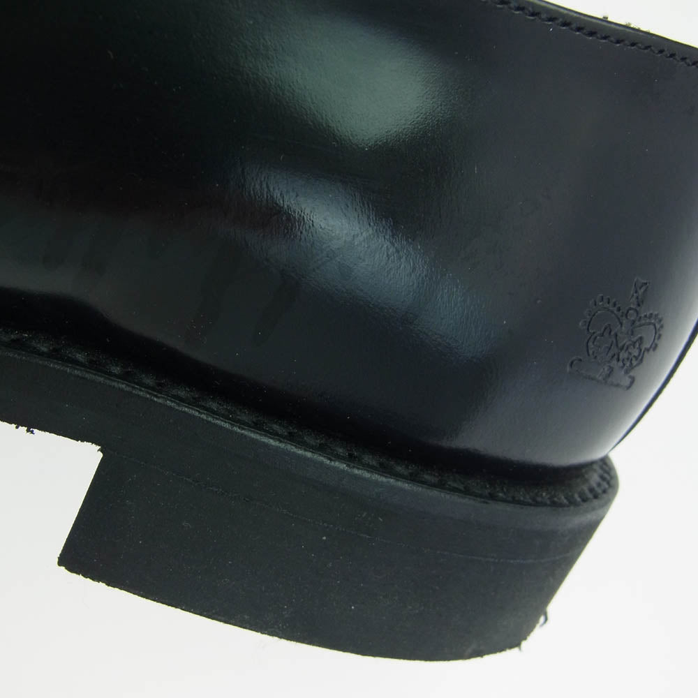 SANDERS サンダース 1128B 英国製 MILITARY DERBY SHOERS ミリタリー ダービー シューズ ブラック系 7.5【中古】