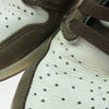 NIKE ナイキ CD4487-100 Travis Scott Air Jordan 1 Retro High OG TS SP Sail/Dark Mocha トラヴィススコット エアジョーダン1 レトロ ハイ OG TS SP セイル/ダークモカ スニーカー【フェイクバスターズ鑑定済み】 ブラウン系 ホワイト系 27.5cm【中古】