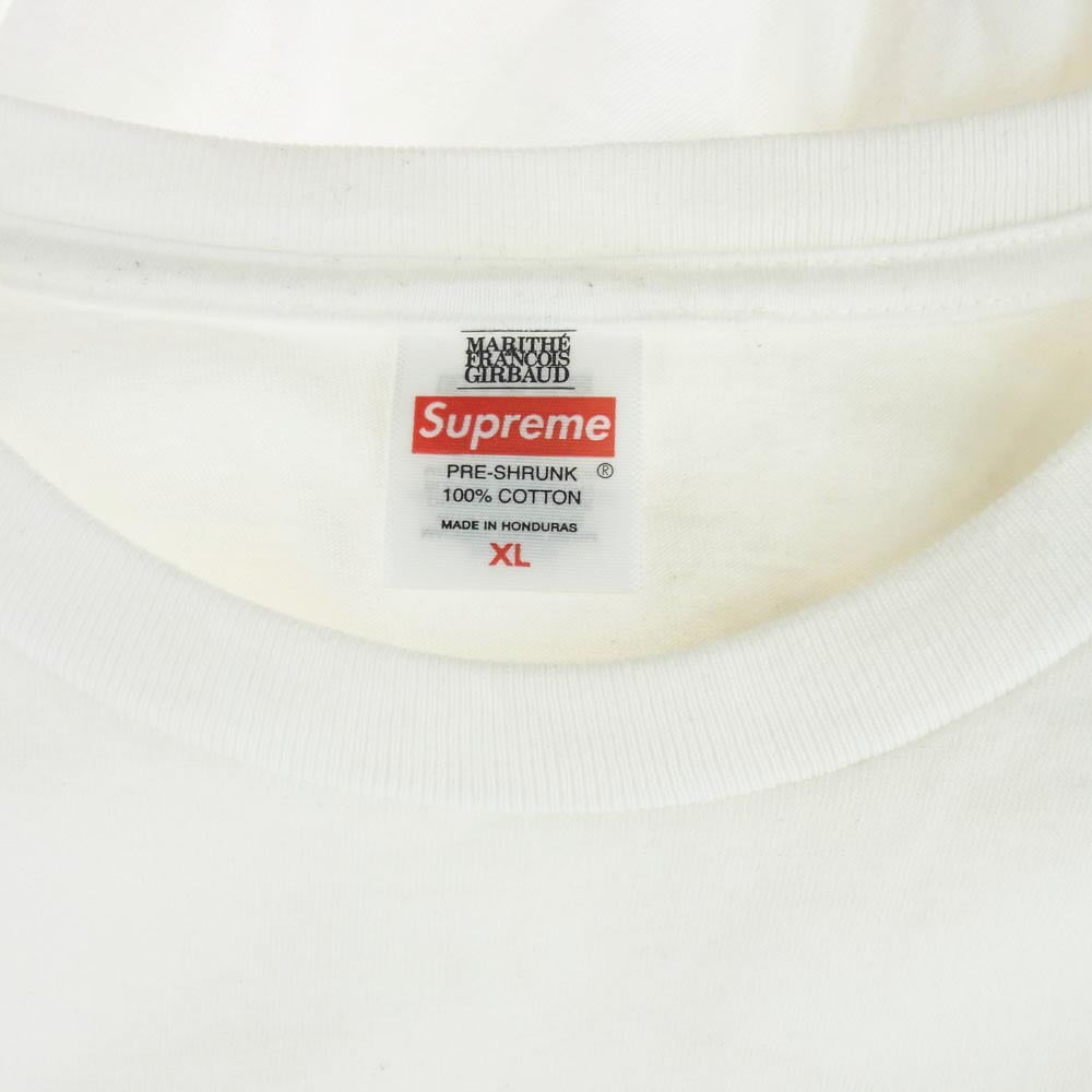Supreme シュプリーム 25SS Marithe Francois Girbaud Tee マリテ フランソワ ジルボー プリント Tシャツ ホワイト系 XL【中古】