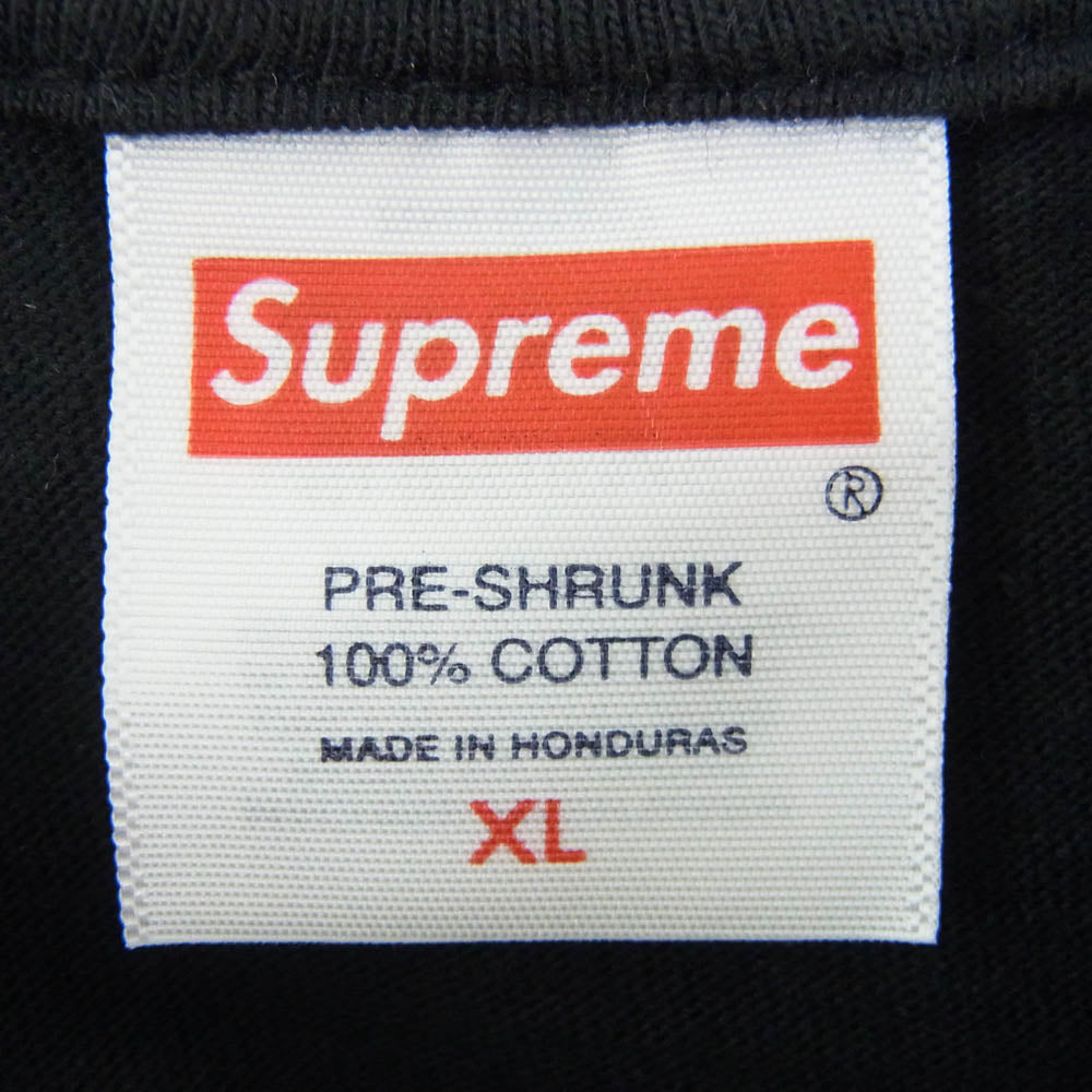 Supreme シュプリーム 25SS painted tee ペイント Tシャツ ブラック系 XL【中古】