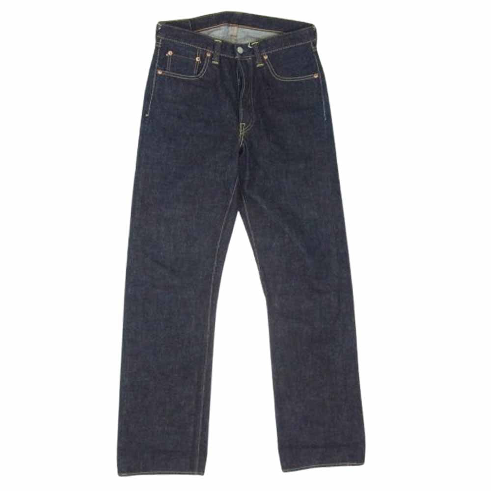 FULLCOUNT フルカウント 1101XX Straight Denim Heavy Oz ボタンフライ セルビッチデニム ストレート デニムパンツ インディゴブルー系 30【美品】【中古】