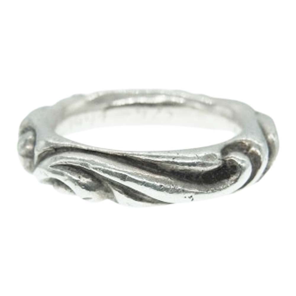 CHROME HEARTS クロムハーツ（原本無） SCRL BAND スクロール バンド リング シルバー系 11号【中古】