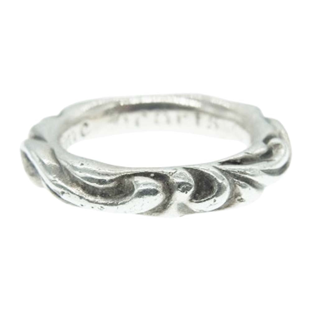 CHROME HEARTS クロムハーツ（原本無） SCRL BAND スクロール バンド リング シルバー系 11号【中古】