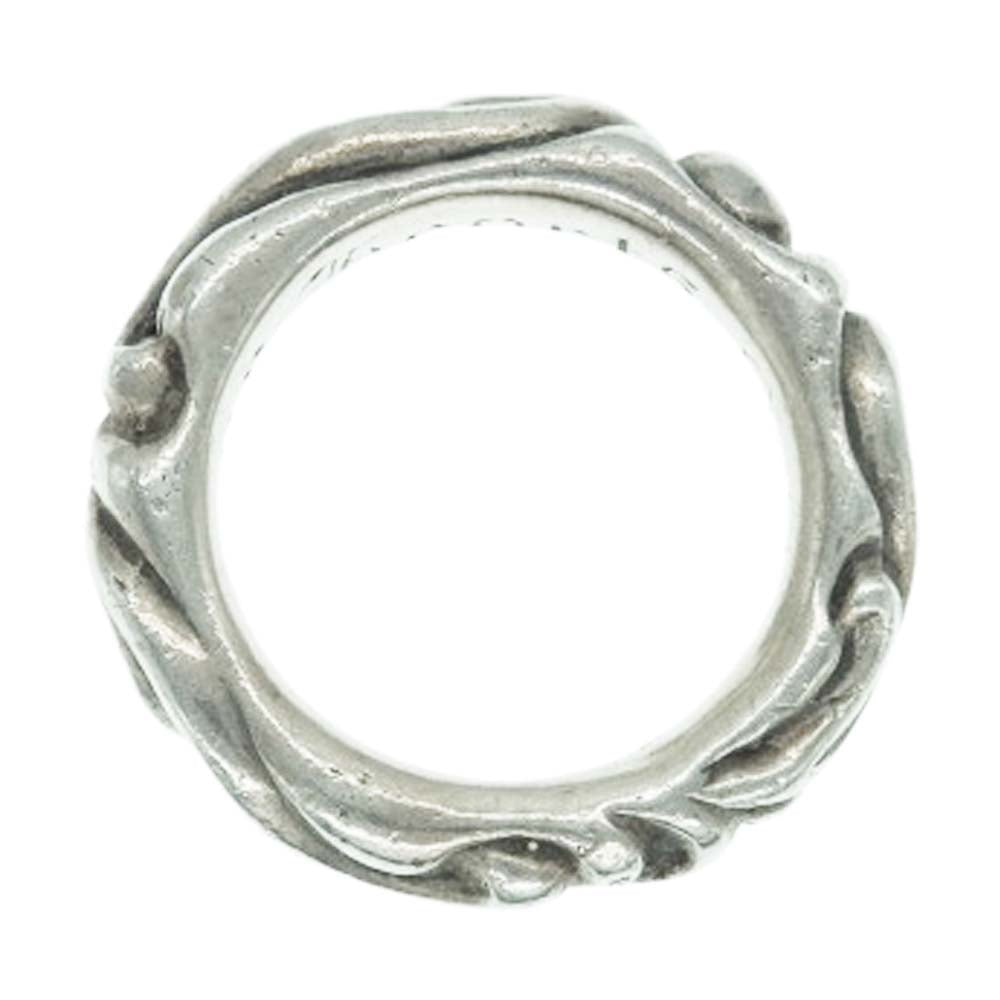 CHROME HEARTS クロムハーツ（原本無） SCRL BAND スクロール バンド リング シルバー系 11号【中古】