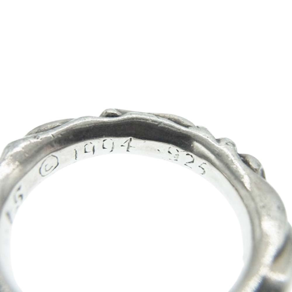 CHROME HEARTS クロムハーツ（原本無） SCRL BAND スクロール バンド リング シルバー系 11号【中古】