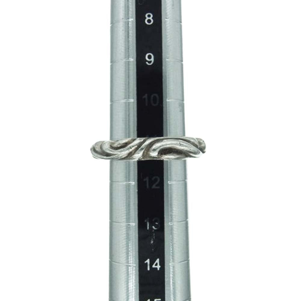 CHROME HEARTS クロムハーツ（原本無） SCRL BAND スクロール バンド リング シルバー系 11号【中古】